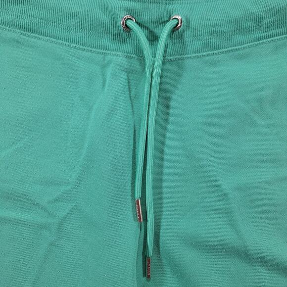 Tommy Hilfiger Sport Women's Medium Sweat Shorts Green Drawstring Cuffed Elastic - Picture 2 of 15